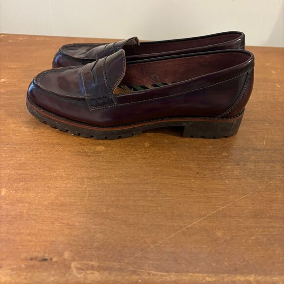 Sperry Women's size 9 Leather Upper Preppy Chocolate Brown Old Money Loafers - Picture 2 of 7